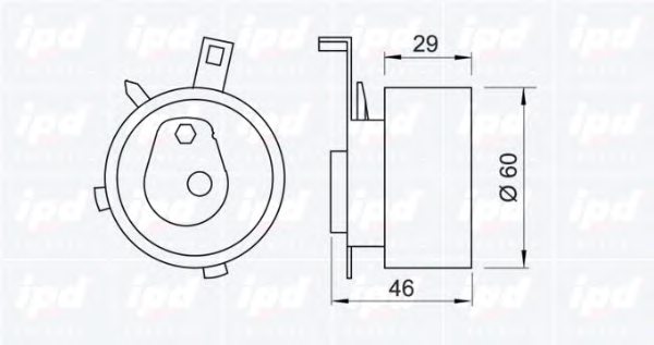 IPD 14-0771 Tensioner Pulley, timing belt